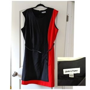 Black and Red retro dress, size 22